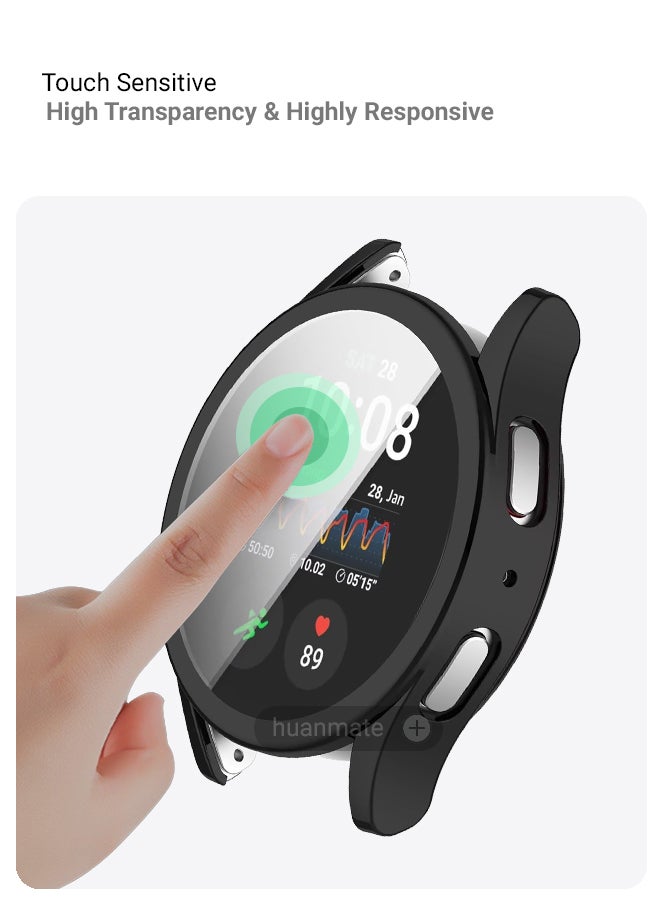 huanmate Samsung Galaxy Watch 7 44mm Smart Watch Case with Screen Protector – All-Round Protection, Crisp Display Clarity, Anti-Scratch & Smudge-Resistant, Durable Build, Easy Snap-On Design  - Image 4