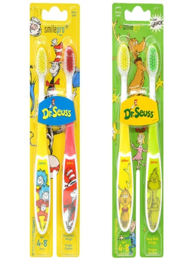 Dr. Seuss Oral Care Traveling Kit for Kids - Bundle with 2 Toothbrushes, Toothpaste, Floss, Travel Bag, More for Boys, Girls, Toddlers Toothbrush Set - Image 3