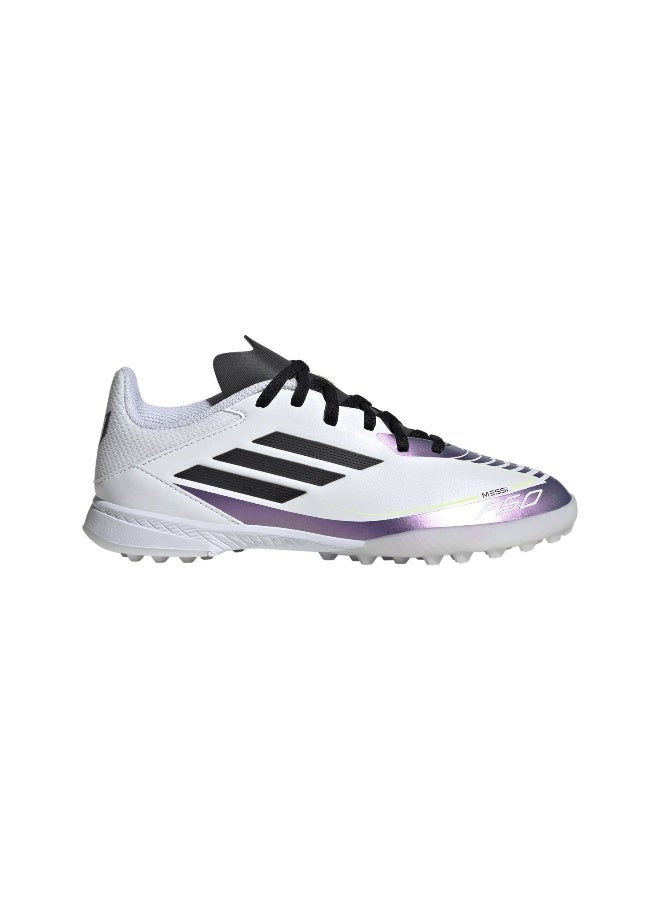 Adidas F50 League Tf J Messi White Football Shoes 10K  - Image 1
