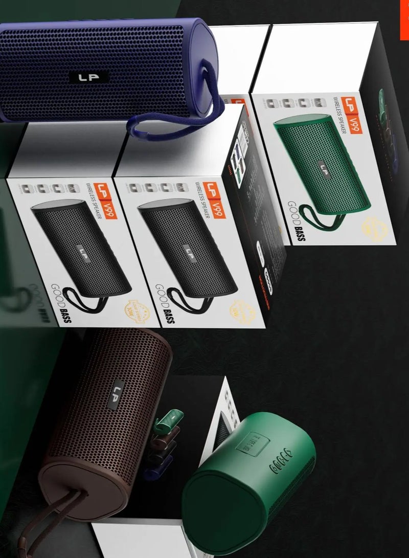 **LP-V99 Portable Wireless Bluetooth Speaker, 10W Output, Rechargeable Battery, Bluetooth 5.4 - Image 5