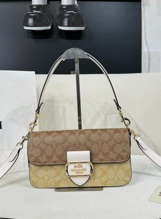 White/Beige Print