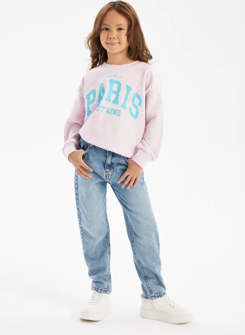 MINOTI Kids Girls Denim Mom Jeans