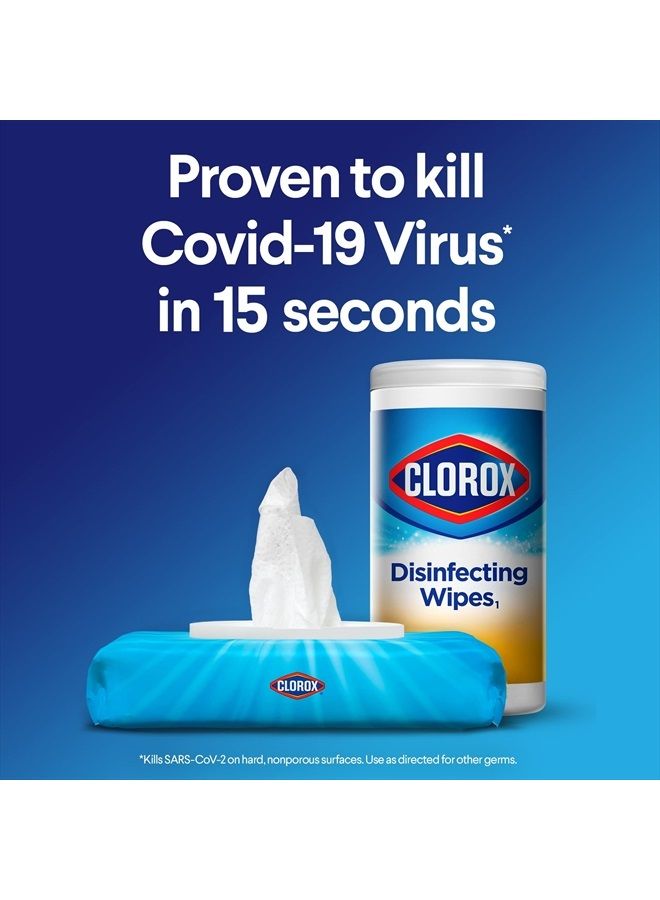 Clorox Disinfecting Wipes, Bleach Free Cleaning Wipes, Multi-surface Wipes, Fresh Scent & Crisp Lemon Value Pack, 75 Wipes (Pack of 3) - Packaging May Vary  - Image 2