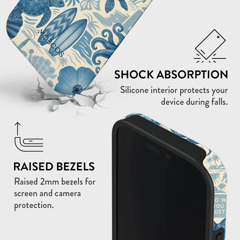 Mobcos Mobcos iPhone 17 Pro Ocean Blueprint Mobcos iPhone 17 Pro Ocean Blueprint Premium Case Compatible with Hybrid Dual-Layer Hard Shell + Silicone Protection - Scratch-Resistant Shockproof Mobile Cover  | Best Price UAE
