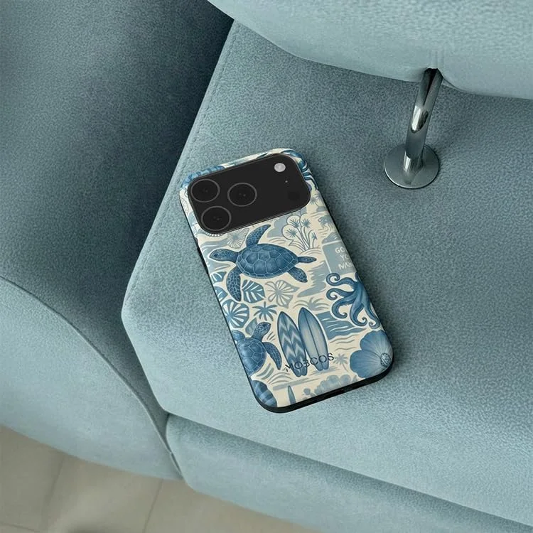 Mobcos Mobcos iPhone 17 Pro Ocean Blueprint Mobcos iPhone 17 Pro Ocean Blueprint Premium Case Compatible with Hybrid Dual-Layer Hard Shell + Silicone Protection - Scratch-Resistant Shockproof Mobile Cover  | Best Price UAE