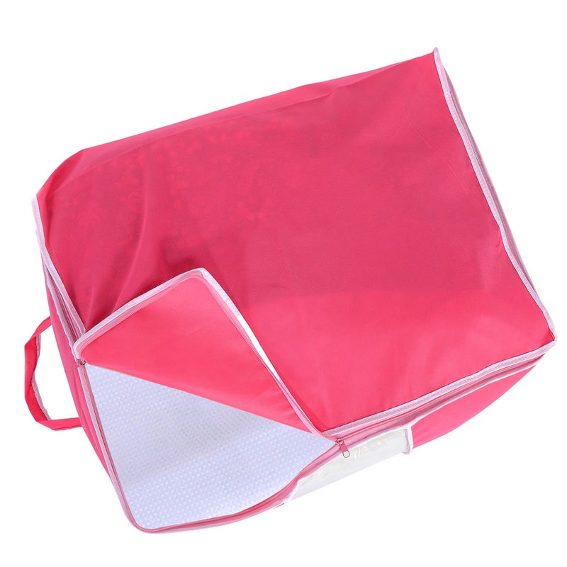 Kuber Industries Non Woven Under Bed Storage Organiser Pink - Image 4