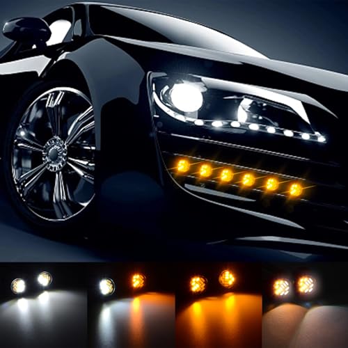 JRQLOV Eagle Eye 4014 23mm 12 SMD Led LightUltra thin Daytime Running Lights DRL Tail Lights Bulbs 12V Fog Light Reverse Turn Signal Light Backup Light Marker DIY for All Car Truck Boat Motorcycle - Image 3
