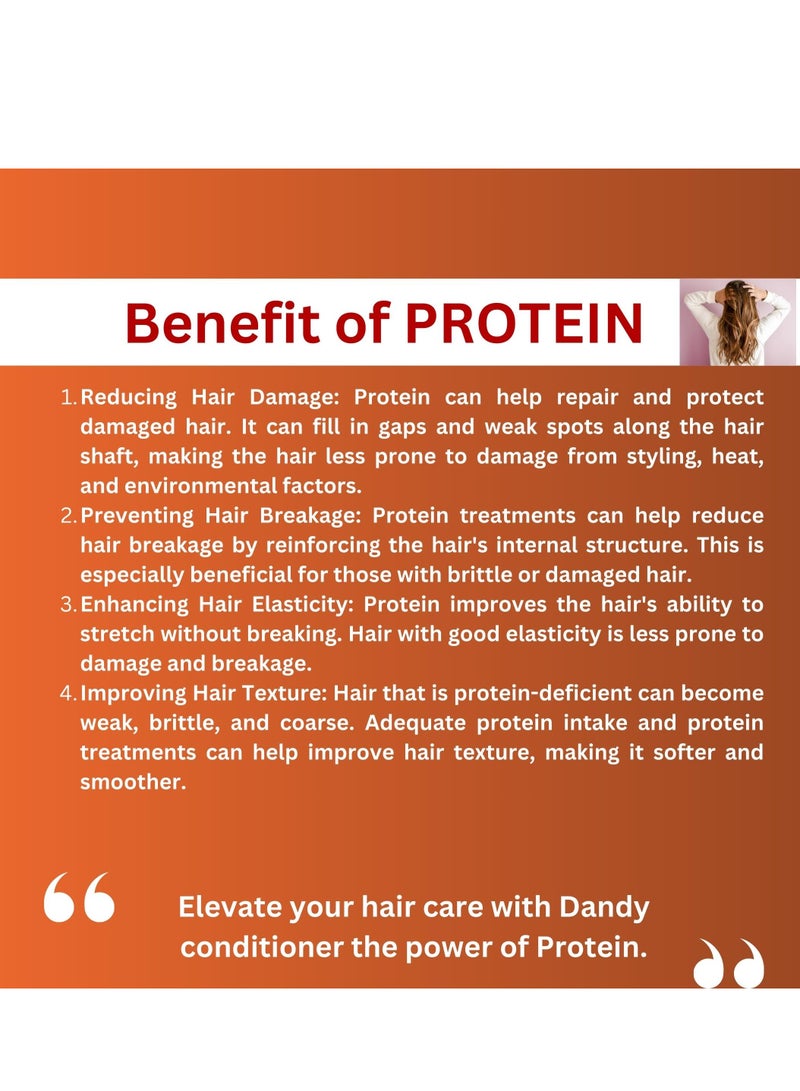 Dandy Beauty Hair Conditioner, Nourish Hair Naturally, Strengthens & Slow Hair's Breakage, Recover Hair Completely. (Protein) - Image 3