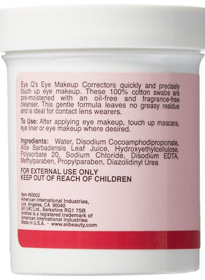 Andrea Eyeq's Oil-free Eye Make-up Correctors Pre-moistened Swabs, (Pack of 6) 300 Count - Image 2