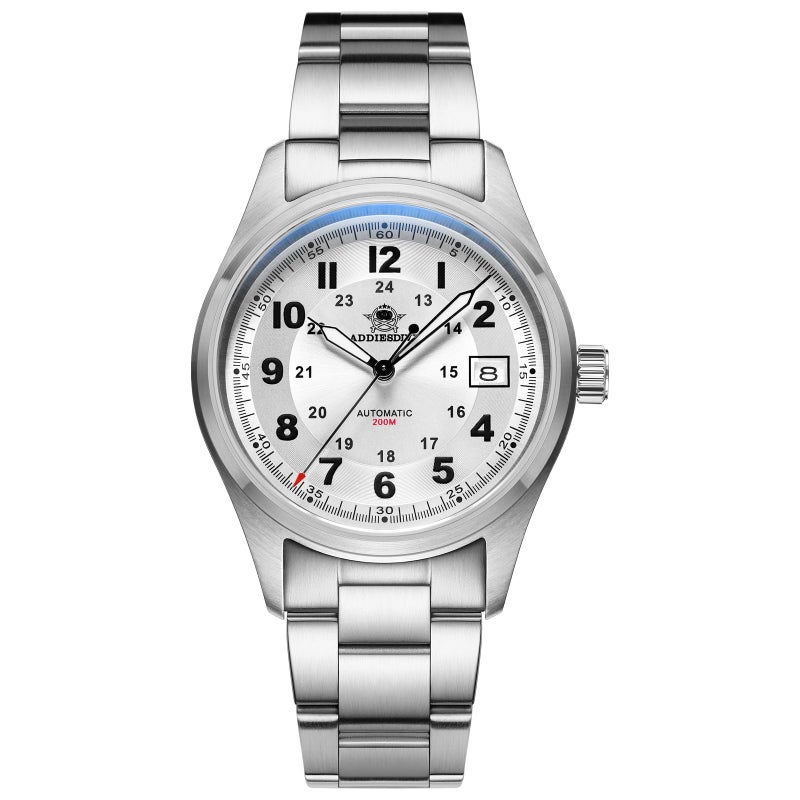 ADDIESDIVE Mens Watches 39 MM Automatic Waterproof 200 M Mechanical NH35A BGW9 Analog Stainless Steel Field Watch - Image 2