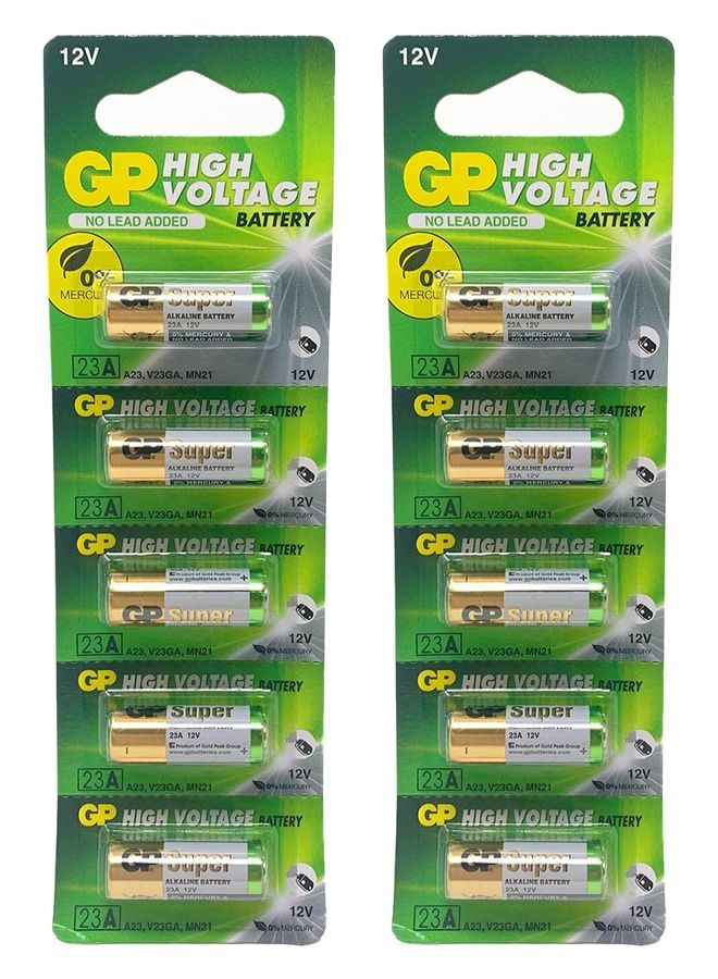GP 10 Piece Of 23A Ultra Alkaline Battery 12V - Image 1