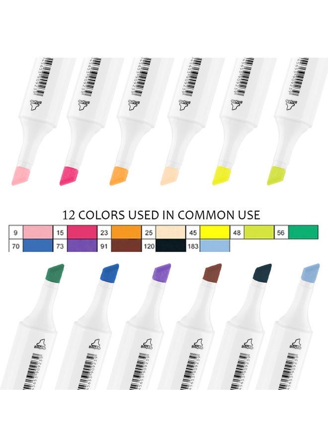 TOUCHNEW 12-Piece Double-Headed Marker White - Image 1