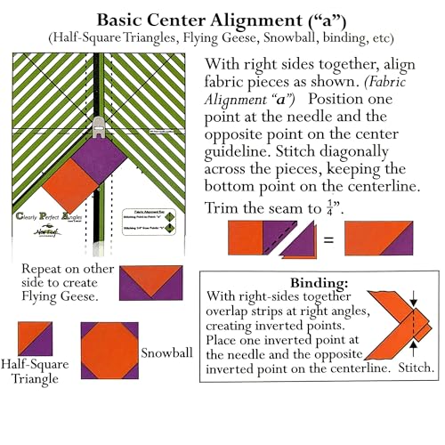 New Leaf Stitches Clearly Perfect Angles Template by New Leaf Stitches – Color Coded Fabric Alignment Guide for Sewing 45 Degree Angles - Image 4