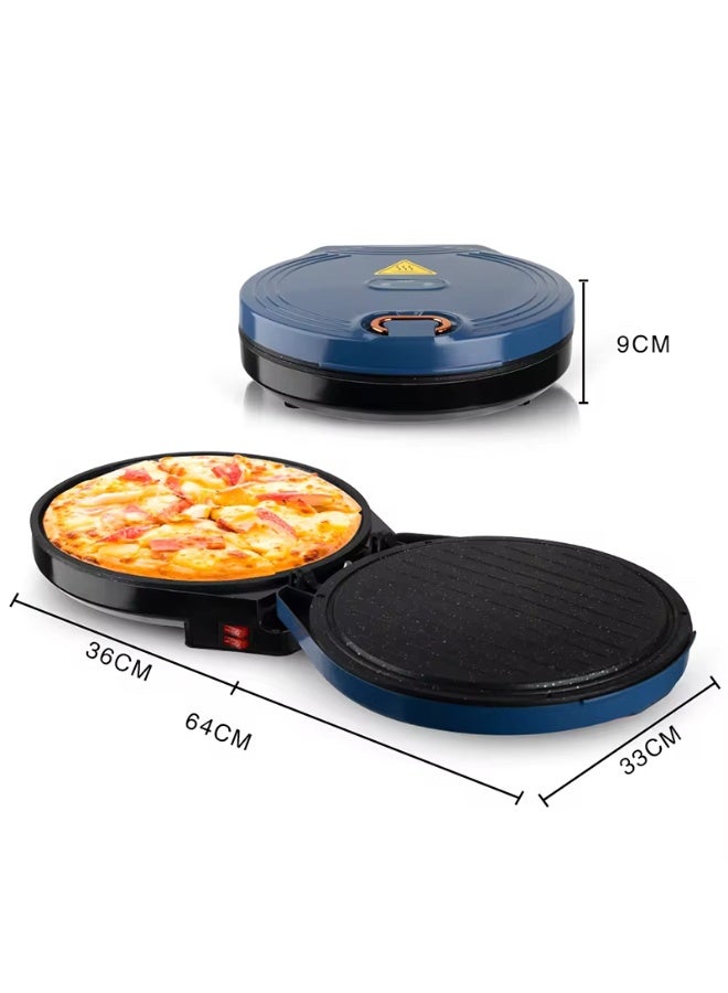 آر إيه أف صانعة البيتزا والخبز الكهربائية متعددة الوظائف RAF R.511 - طباخ كهربائي غير لاصق بقوة 1800 واط للخبز والشواء والقلي والتحميص - Image 2