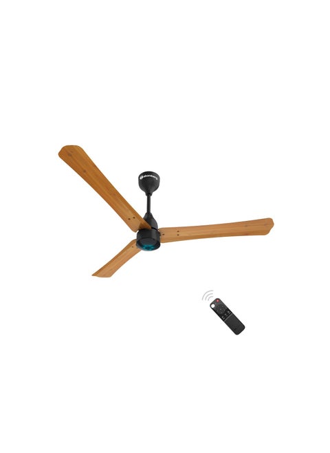 atomberg Renesa Smart+ 1200mm BLDC Ceiling Fan with IoT & Remote | Energy Efficient Ceiling Fan | High Air Delivery with LED Indicators (Golden Oakwood)