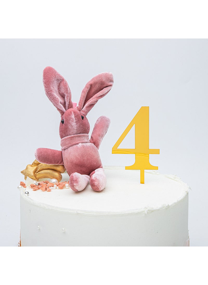 Generic 10-Pack Acrylic Number Birthday Cake ToppersNumber 4 Number 4 