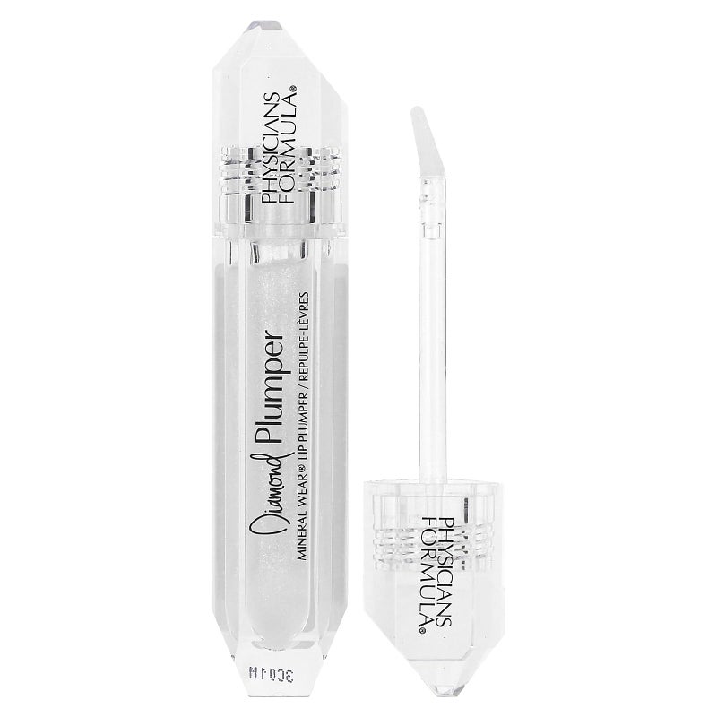 Physicians Formula Mineral Wear Diamond Lip Plumper Gloss, Dermatologist Tested, Diamond Marquise - Image 1