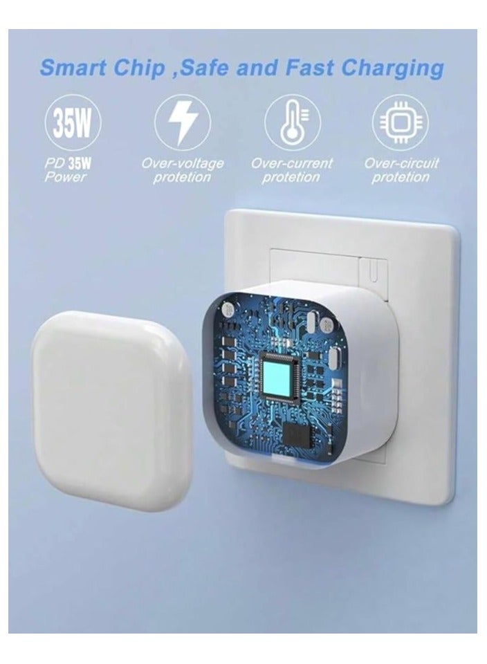 Denx 35W Usb-C Power Charger Adapter Usb Power Adapter Wall Plug For Iphone Charger Delivery Wall Charger Pd Mains Charger - Image 3