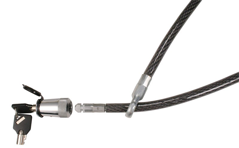 Trimax ST30 - Trimaflex Spare Tire Cable Lock (Round Key) for Boat Trailers, Motor Homes, Trucks, Jeeps, Vans, More - 36" x 12mm - Black/Chrome - Image 2