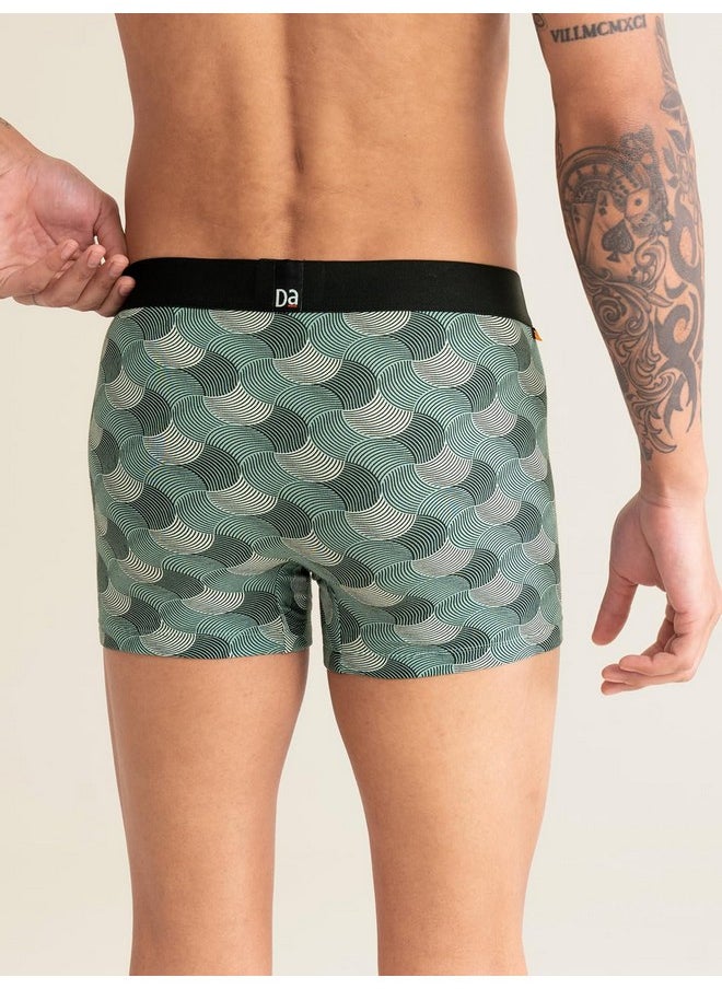 DaMENSCH DAMENSCH Men's Regular Fit Printed Cotton Trunks | Combed Cotton, Stretchy Fabric, Anti-Bacterial and Microfibre Waistband  - Image 3
