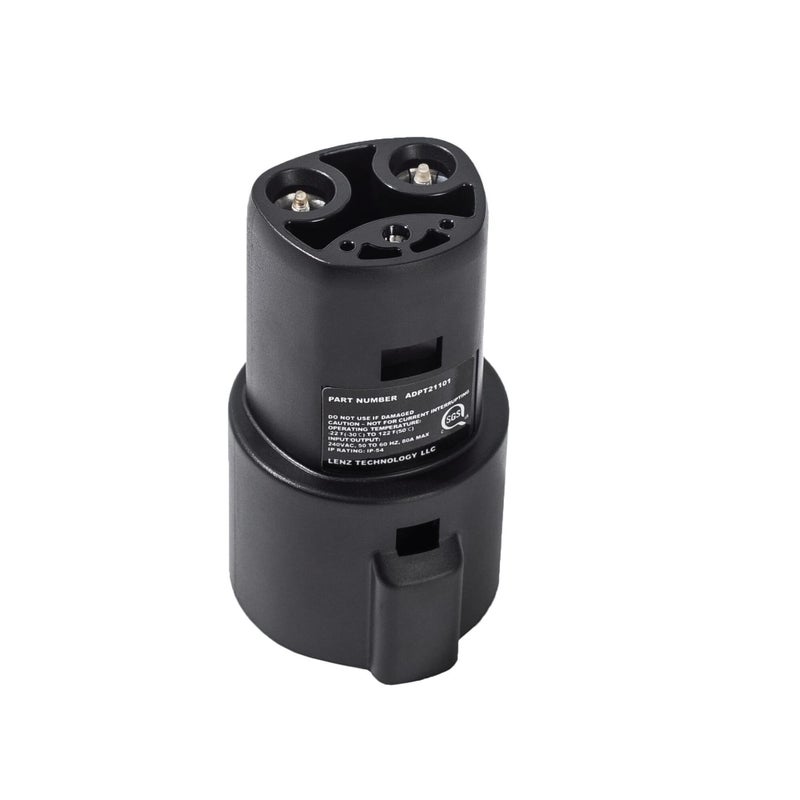 LENZ J1772 Charging Adapter for Tesla Model 3 Y S X and Cybertruck Safety Certified 80A240V Optimal Fit Easy Setup Note for Tesla Vehicles Only