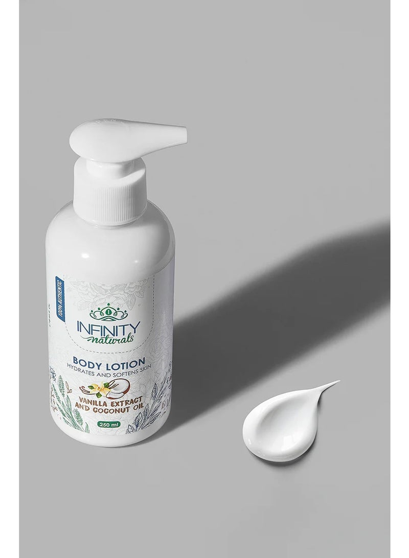 إينفينيتي لوشن الجسم من إنفينيتي ناتشورالز، بزيت جوز الهند ومستخلص الفانيليا - 250 مل - Image 2