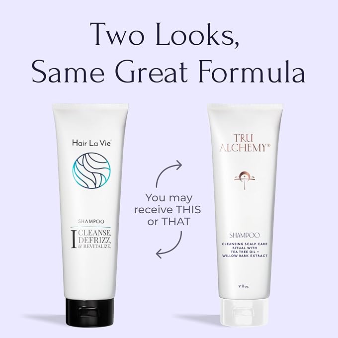 Tru Alchemy Hair La Vie Shampoo for Growth, Volume & Scalp Health | Naturally-Derived with Tea Tree & Peppermint Oil plus Keratin & Saw Palmetto | Sulfate & Paraben Free | 9 oz. (2-Pack) - Image 3
