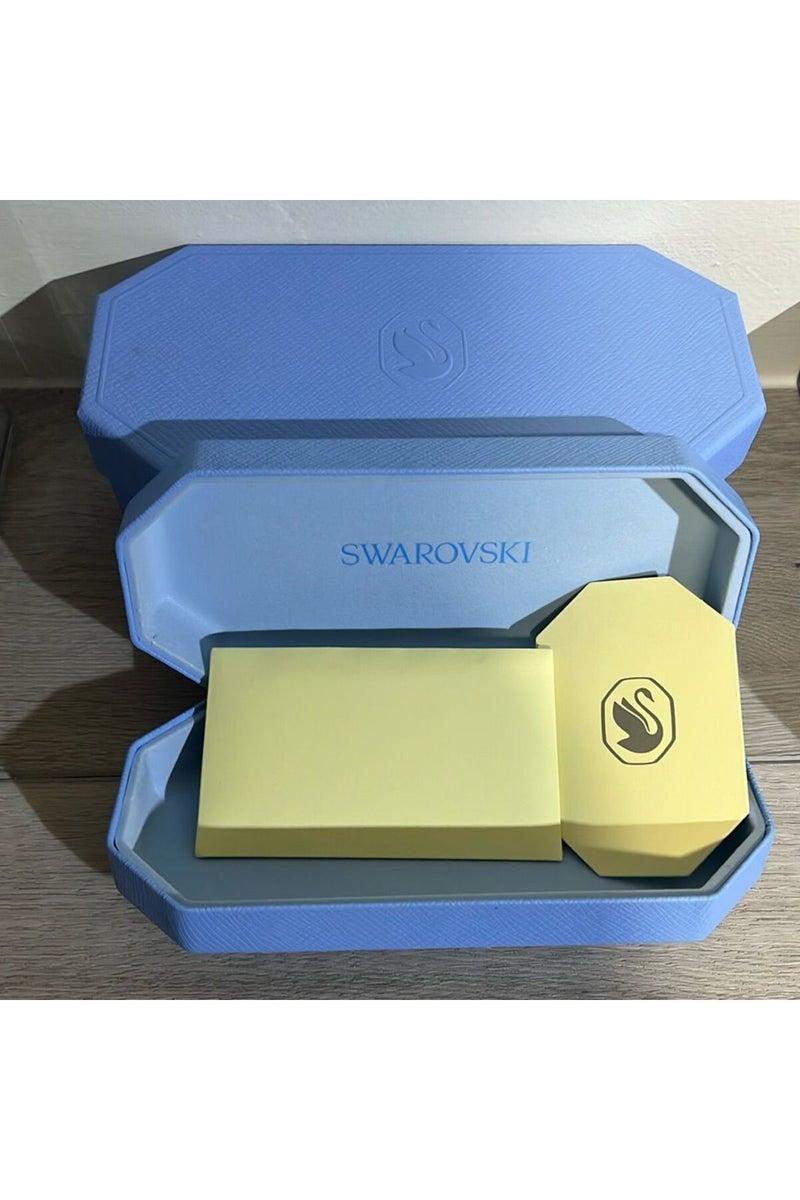 سواروفسكي نظارة شمسية دائرية للنساء - Sk 7015 - مقاس العدسة: 53 مم - ذهبي - Image 2