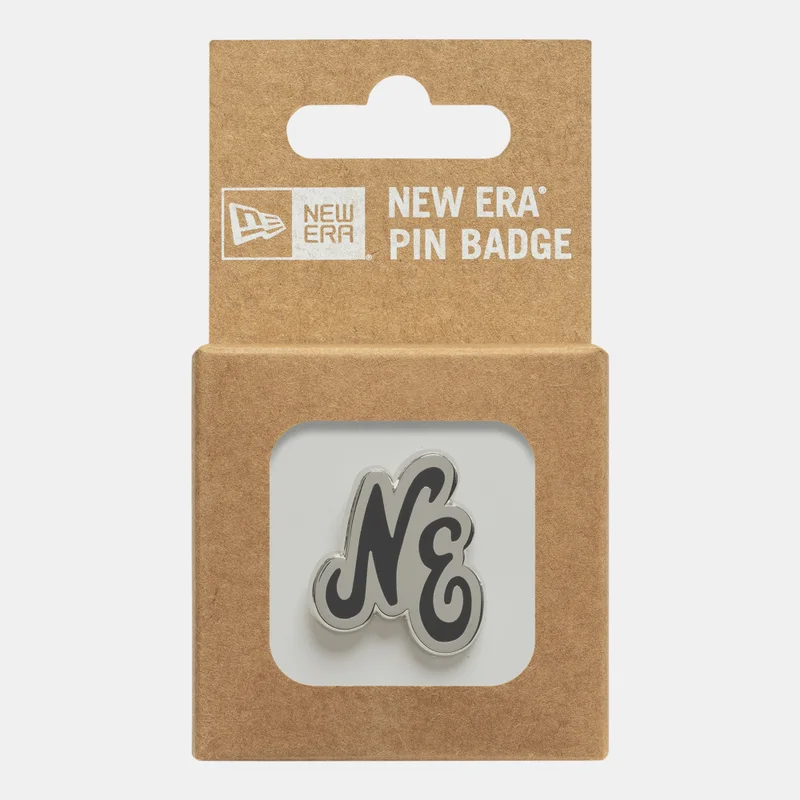New Era Black Men's Script Pin Badge for Men | Best Price UAE