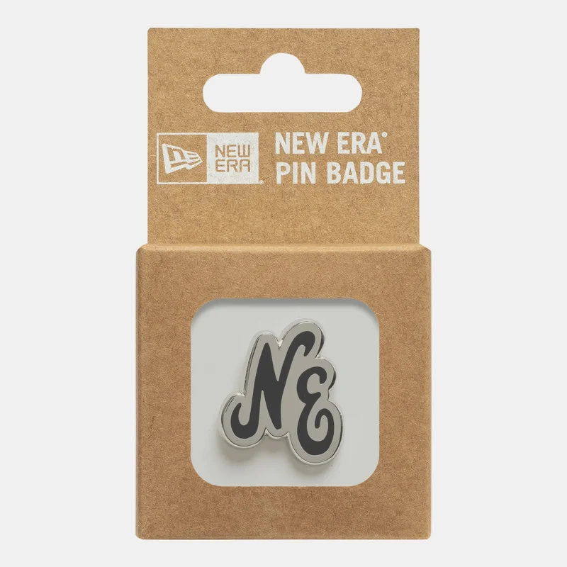 New Era Black Men's Script Pin Badge for Men | Best Price UAE