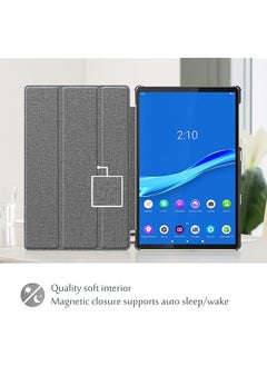 Procases For Lenovo Tab K10 2021 M10 Fhd Plus Case 10.3 Inch 2020 2Nd Gen Slim Smart Cover Stand Hard Shell Case For 10.3 Inch Tab K10 Tb-X6C6L Tb-X6C6F Tb-X6C6X M10 Plus Fhd Tb-X606F Tb-X606X–Lightgrey  - Image 4