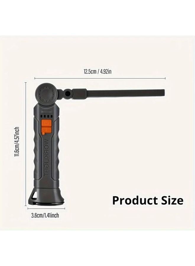 1pc LED Folding Work Light Magnetic USB Portable Flashlight for Camping Fishing - Image 3