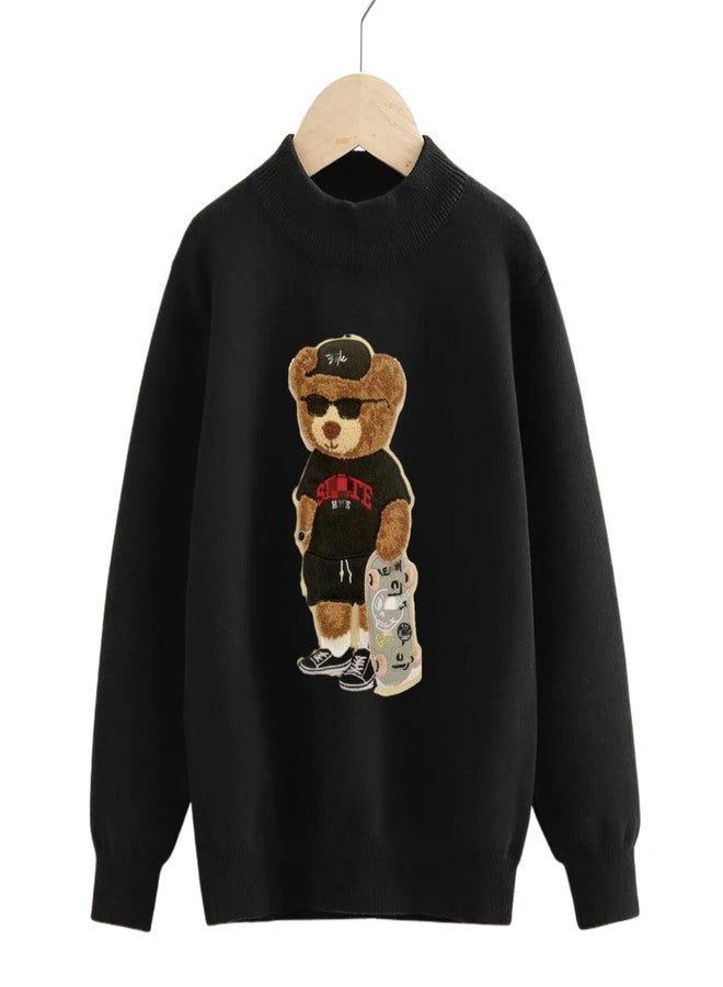 JRYYR 28cm*14cm Skateboard Bear Embroidery Patch, Applique, Cartoon Animal Chenille Patch Applique, Suitable for Decorative Clothing, Sweater, Home Textile, Backpack Patch, Applique. (Style 6) - Image 5