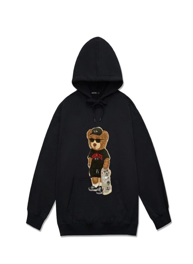 JRYYR 28cm*14cm Skateboard Bear Embroidery Patch, Applique, Cartoon Animal Chenille Patch Applique, Suitable for Decorative Clothing, Sweater, Home Textile, Backpack Patch, Applique. (Style 6) - Image 3