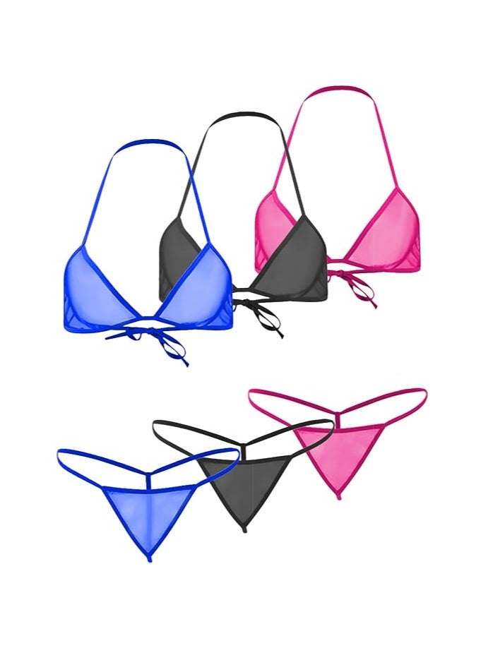 Accessorize Kingdom Accessorize Kingdom Women Sheer Lingerie Set Combo  - Image 1