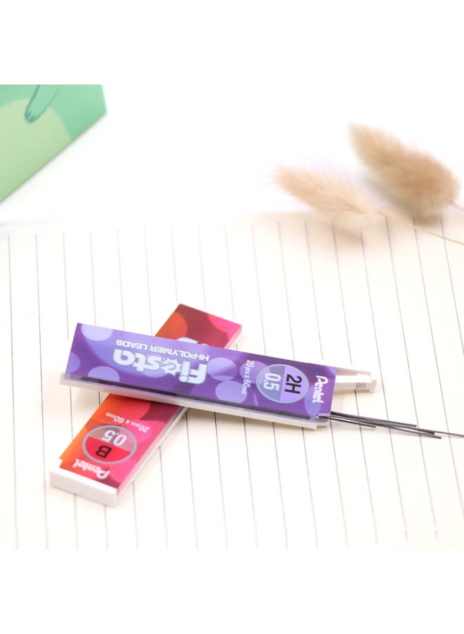 Pentel 0.5Mm Automatic Pencil Lead, Break-Resistant Lead Refills For Students Exam Use, C235 2H/Single Tube (20 Pieces) - Image 5