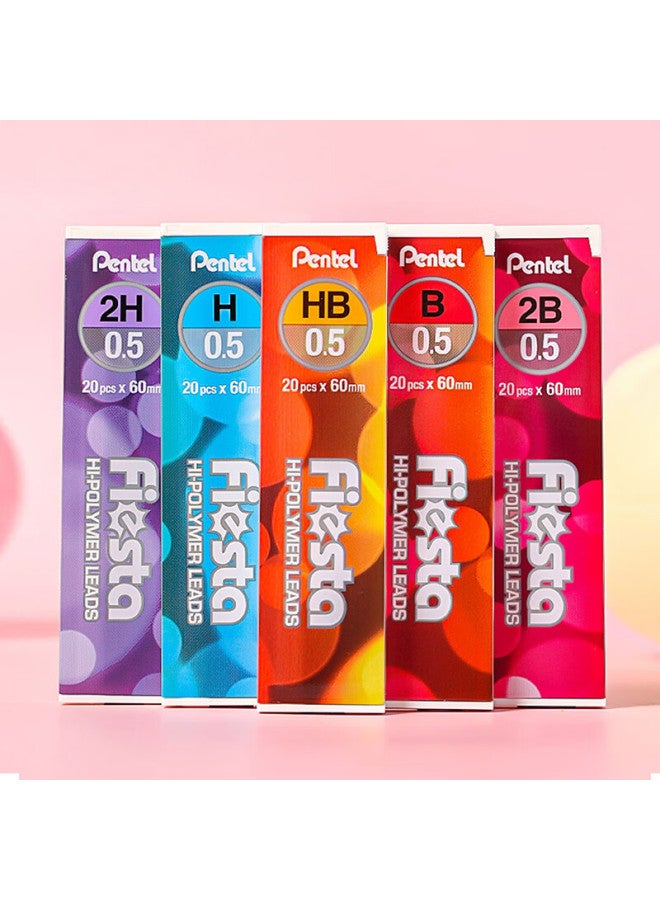 Pentel 0.5Mm Automatic Pencil Lead, Break-Resistant Lead Refills For Students Exam Use, C235 2H/Single Tube (20 Pieces) - Image 1