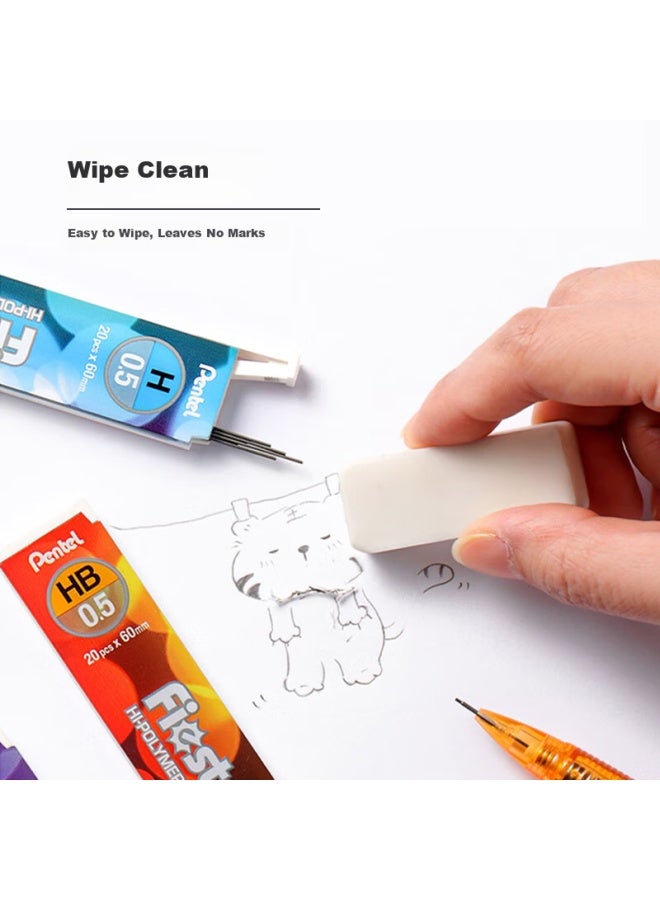 Pentel 0.5Mm Automatic Pencil Lead, Break-Resistant Lead Refills For Students Exam Use, C235 2H/Single Tube (20 Pieces) - Image 2