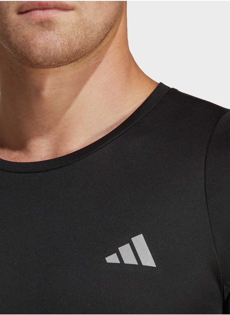 Adidas - Run Icons 3-Stripes T-Shirt - Image 1