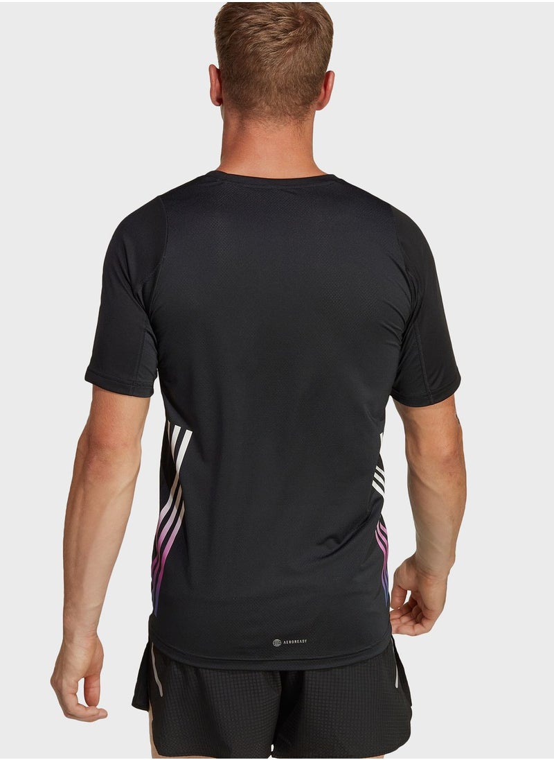 Adidas - Run Icons 3-Stripes T-Shirt - Image 1