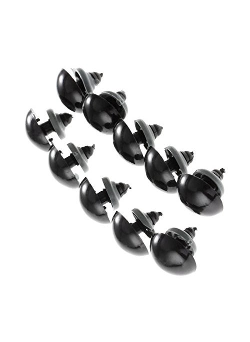 Dophee dophee 60Pcs Black Plastic Safety Eyes with Washers Craft Eyes for Crochet Puppet Plush Stuffed Animals Making 20mm 