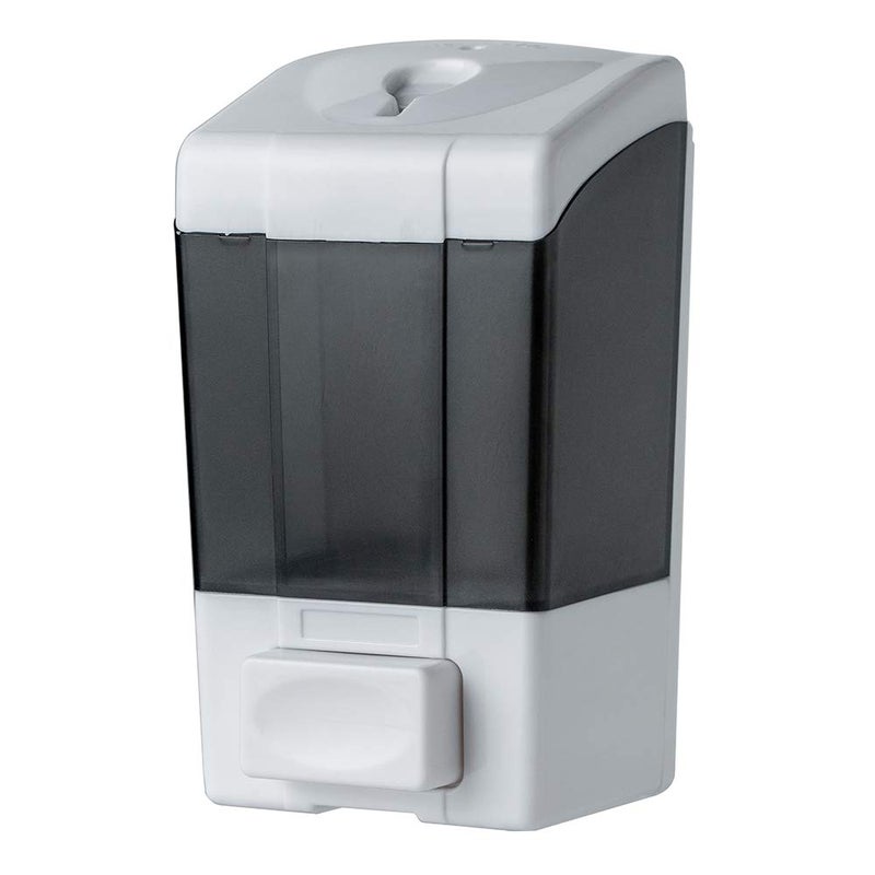 YISMAN Adhesive Mounted Soap Dispenser 500ML Large Capacity Wall Mounted Gray