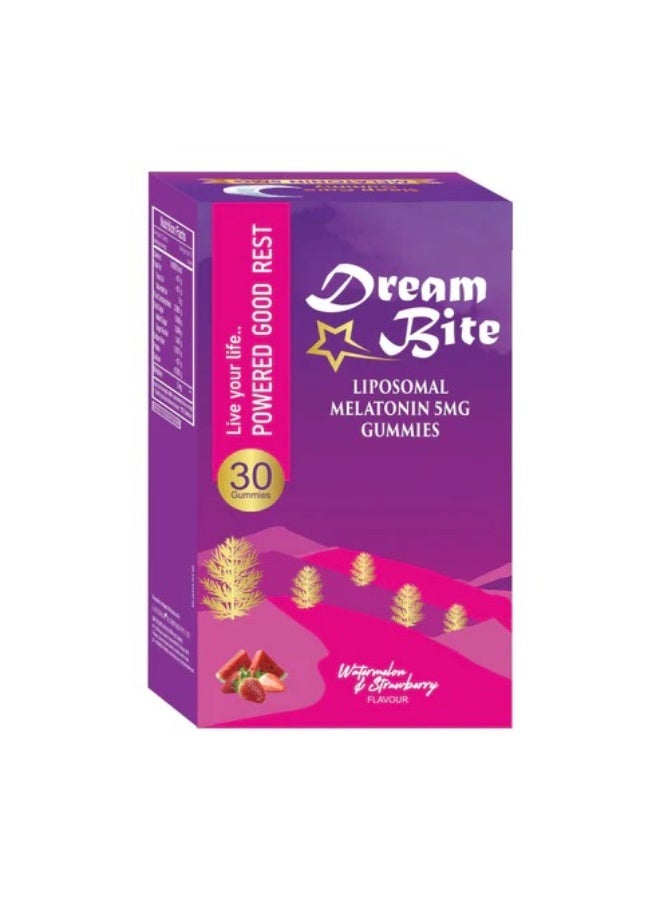 Dream Bite Liposomal Melatonin Gummies 5mg – 30 Gummies | Sleep Support