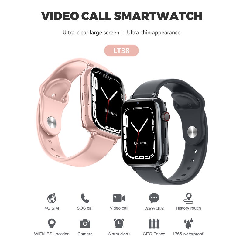 Kids Smart Phone Watch: White 4G Smart Watch - Accurate LBS WiFi Positioning Child Tracker Watch for Kids at School Park Home - Image 3