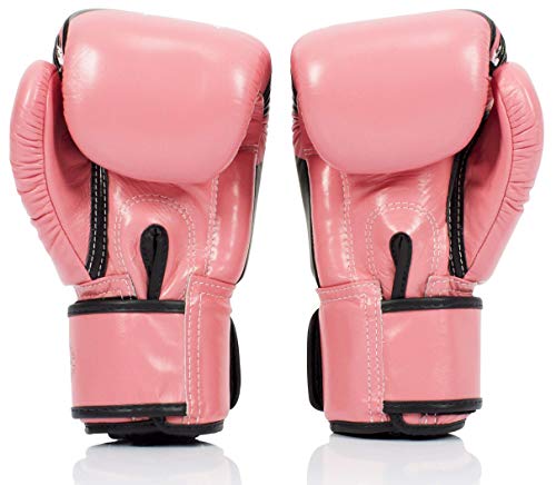 Fairtex BGV1 Muay Thai Boxing Training Sparring Gloves for Men Women Kids Premium Quality Light Weight Shock Absorbent 16 oz Boxing Gloves Nation Pink - Image 3
