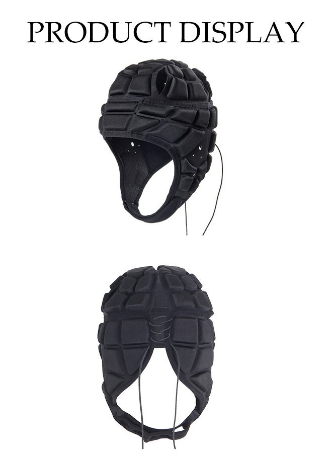 DUNISO Children's Football Helmets,Goalkeeper Helmet,Youth Football Head Guards, Scrum Caps, Goalie Football Eva Safety Anti-Collision Soft Hats, Ski And Cycling Head Guards  - Image 4