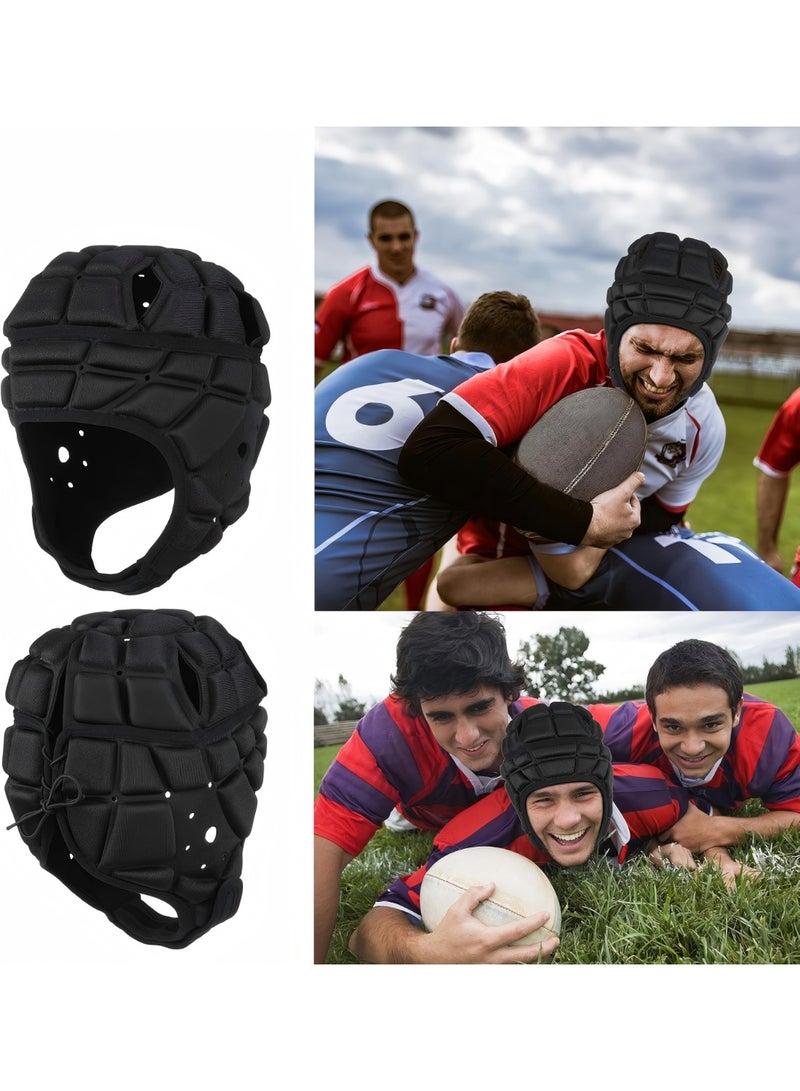 DUNISO Soft Shell Football Helmets, 7v7 Rugby Soft Helmet,Youth Football Head Guards, Scrum Caps, Goalie Football Eva Safety Anti-Collision Soft Hats, Ski and Cycling Head Guards - Image 1
