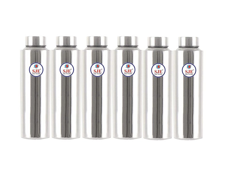SJE WARE Vone Stainless Steel Water Bottle Fridge Bottle Set of 6 pcs Size 1 Litre - Image 1