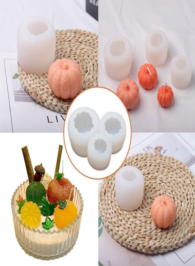 Skytail قوالب شموع ثلاثية الأبعاد على شكل يقطينة من سكاي تيل، 3 قطع، مصنوعة من السيليكون بأحجام مختلفة، مثالية لصنع الشموع اليدوية، وتزيين حفلات الهالوين، وتزيين الكيك، وصب الحلوى، وصنع شموع الهالوين، وديكور المنزل، والهدايا. - Image 5