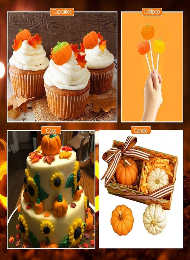 Skytail قوالب شموع ثلاثية الأبعاد على شكل يقطينة من سكاي تيل، 3 قطع، مصنوعة من السيليكون بأحجام مختلفة، مثالية لصنع الشموع اليدوية، وتزيين حفلات الهالوين، وتزيين الكيك، وصب الحلوى، وصنع شموع الهالوين، وديكور المنزل، والهدايا. - Image 4